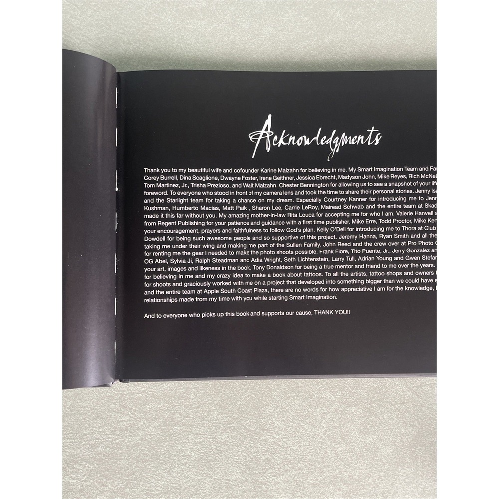 Tattoo Stories Hardcover Book Chester‎ Bennington Linkin Park - Picture 14 of 14